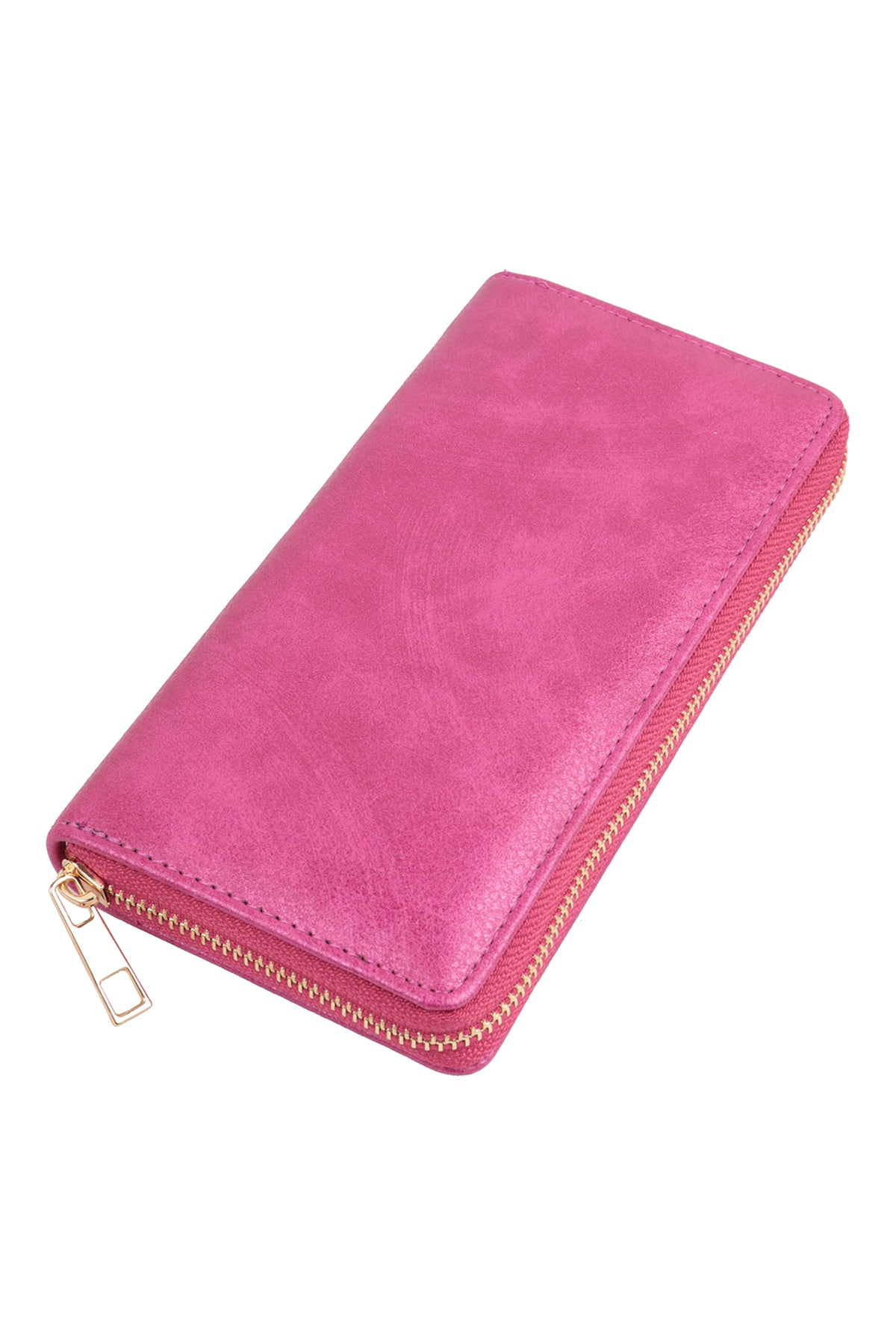 SOLID COLOR LEATHER ZIPPER WALLET – Riah Fashion SOLID COLOR LEATHER ZIPPER WALLET – Riah Fashion