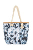 KIDS TIE DYE ROPE HANDLE SUMMER TOTE BAG