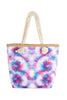 KIDS TIE DYE ROPE HANDLE SUMMER TOTE BAG