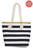 KIDS STRIPED PRINT SUMMER TOTE BAG