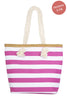 KIDS STRIPED PRINT SUMMER TOTE BAG