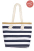 KIDS STRIPED PRINT SUMMER TOTE BAG