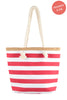 KIDS STRIPED PRINT SUMMER TOTE BAG