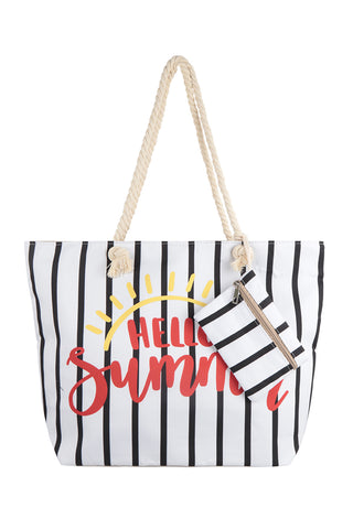 ABSTRACT PRINT SUMMER TOTE BAG