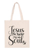 JESUS IS THE ANCHOR PRINT TOTE BAG