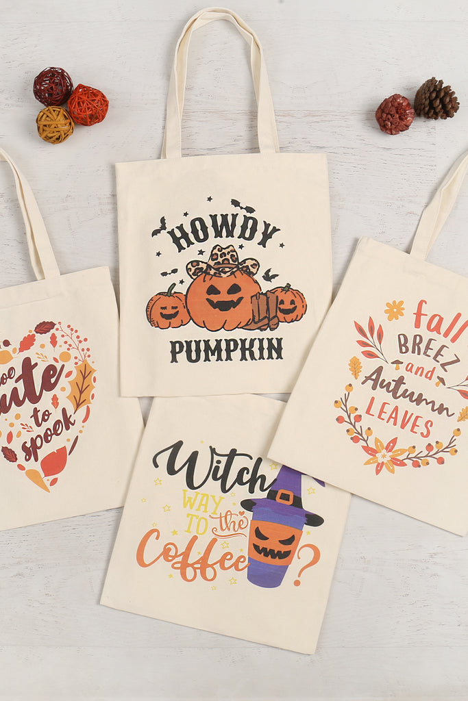 WITCH WAY TO THE COFFEE? PRINT TOTE BAG