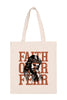 FAITH OVER FEAR MINIMALIST FASHION TOTE BAG