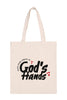 LEAVE YOUR STRESS IN GOD'S HANDS MINIMALIST FASHION TOTE BAG