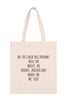 ME: DO I NEED THIS PERFUME MINIMALIST FASHION TOTE BAG