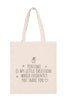 PERFUME IS MY LITTLE OBSESSION MINIMALIST FASHION TOTE BAG