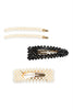 PEARL AND GLASS BEADS HAIR PIN SET
