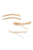 PEARL AND GLASS BEADS HAIR PIN SET
