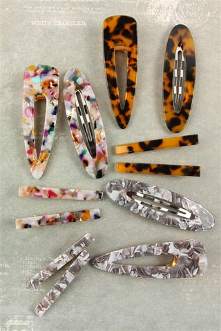 ROUND TUCK COMB PRINTED HAIR ACCESSORIES