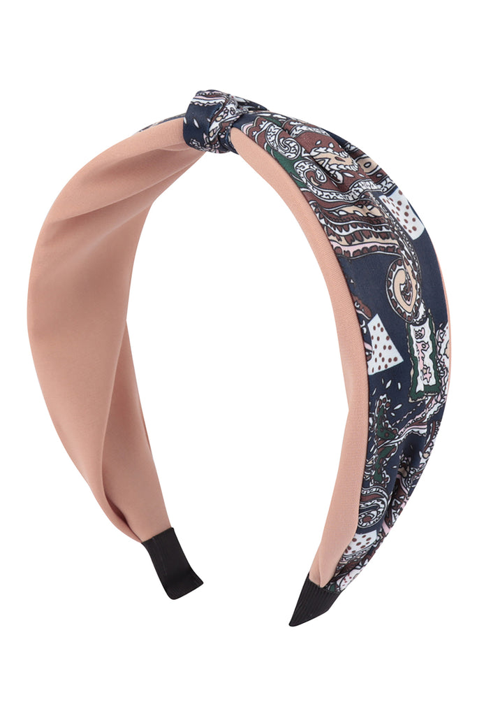 PAISLEY PRINT KNOTTED HEADBAND HAIR ACCESSORIES