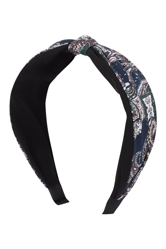 PAISLEY PRINT KNOTTED HEADBAND HAIR ACCESSORIES