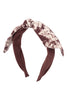 BOW TIE DYE ACCENT FASHION HEAD BAND HEAD ACCESSORIES