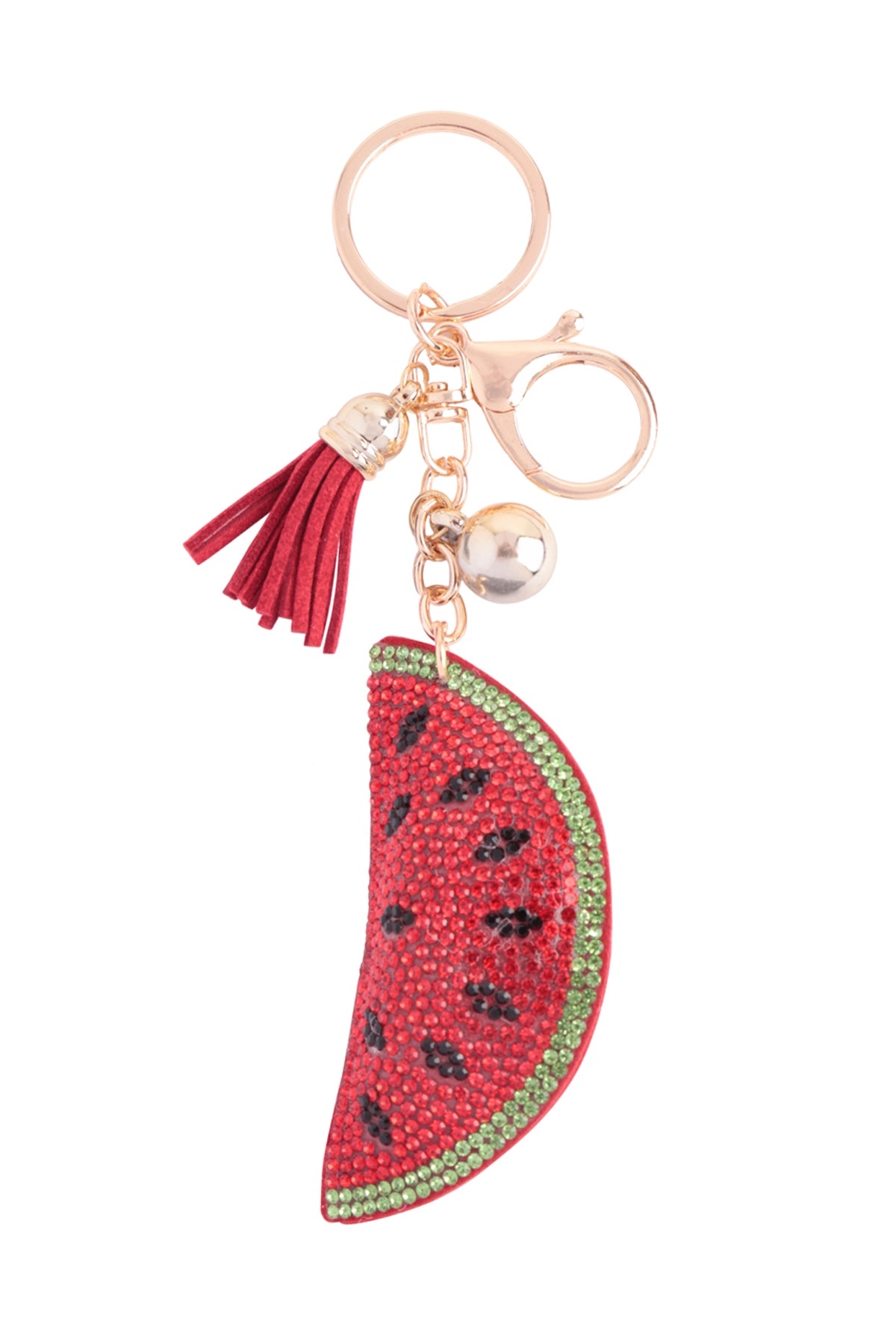 WATERMELON RHINESTONE TASSEL KEYCHAIN – Riah Fashion