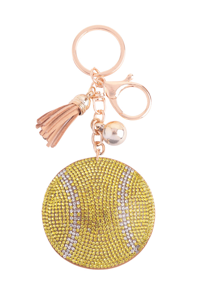 SPORTS RHINESTONE KEYCHAIN