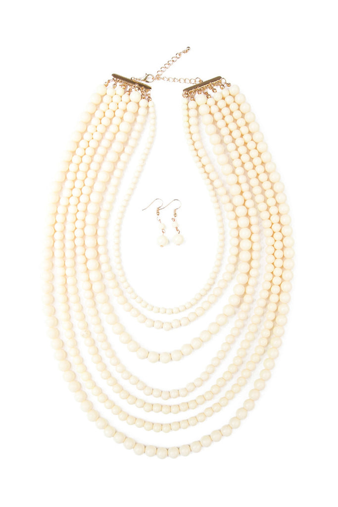 HDN1365 - STRAND BUBBLE NECKLACE SET