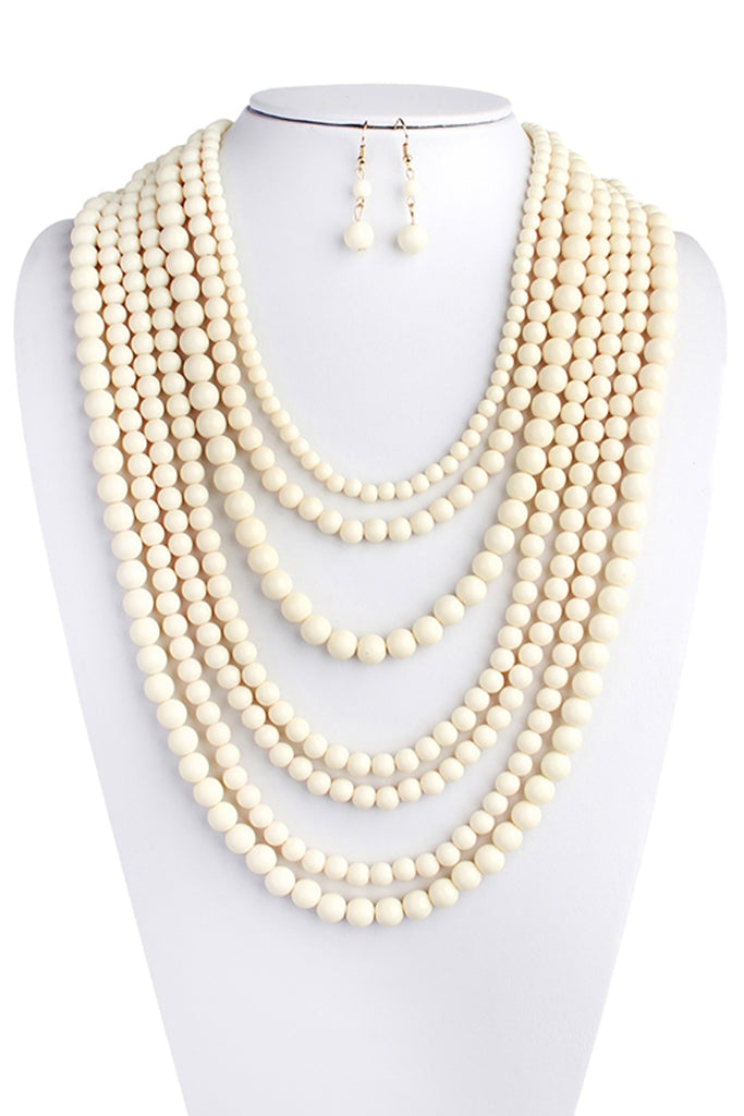 HDN1365 - STRAND BUBBLE NECKLACE SET