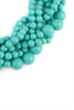 MULTI STRAND BUBBLE CHOKER NECKLACE AND EARRING SET