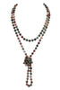 NATURAL STONE HAND KNOTTED LONG NECKLACE