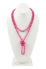 NATURAL STONE HAND KNOTTED LONG NECKLACE