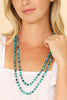 NATURAL STONE LONG BEADED NECKLACE