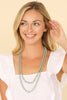 VERSATILE LONG NATURAL STONE BEADED NECKLACE