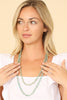 VERSATILE LONG NATURAL STONE BEADED NECKLACE