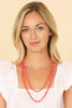 NATURAL STONE LONG LINE KNOTTED NECKLACE