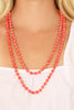 NATURAL STONE LONG LINE KNOTTED NECKLACE