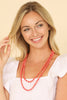 NATURAL STONE LONG LINE KNOTTED NECKLACE