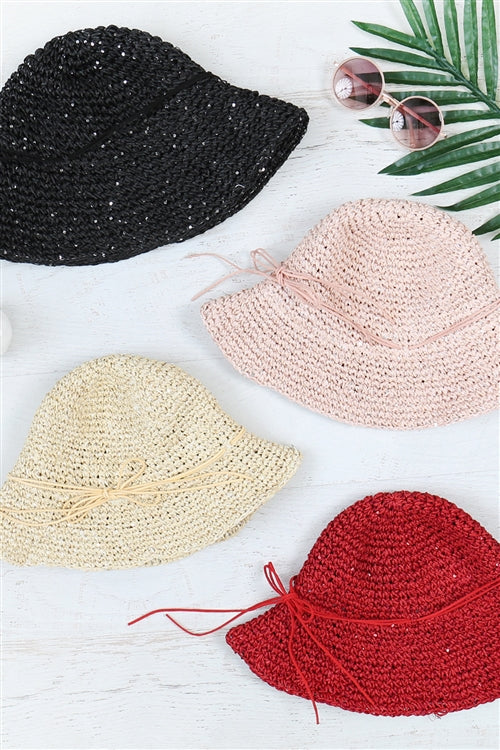 WEAVED LADY BUCKET HAT