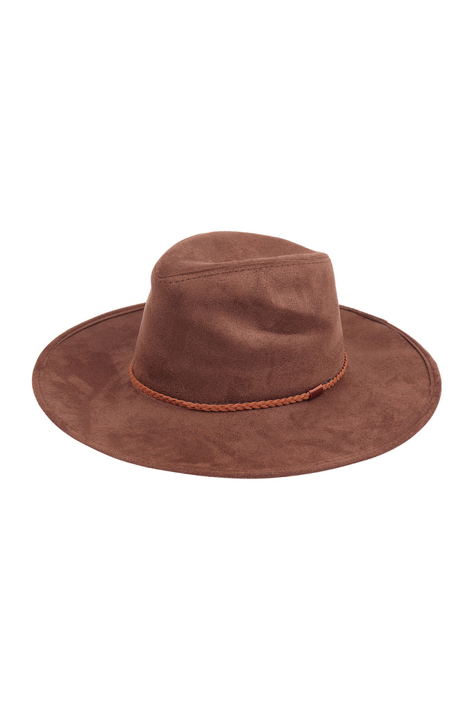 FEDORA BLACK BRIM HAT