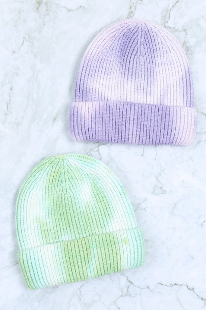 TIE DYE KNITTED BEANIE