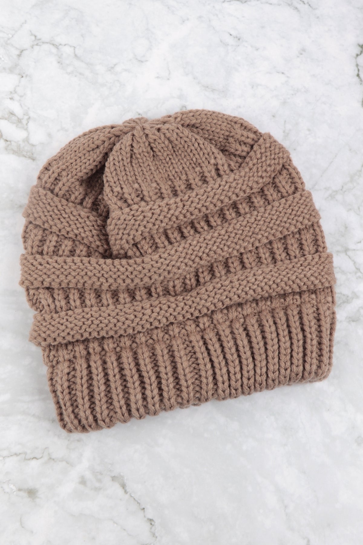 RIBBED KNIT PATTERN BEANIE – Riah Fashion