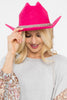 FEDORA FASHION BRIM HAT WITH GLITTER RHINESTONE LACE