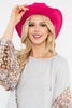 FEDORA FASHION BRIM HAT WITH GLITTER RHINESTONE LACE