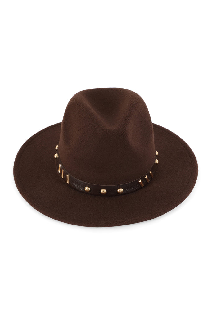 FEDORA CLASSIC HAT W/ VINTAGE LEATHER BAND
