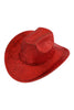 GLITTER SOLID COLOR FEDORA HAT