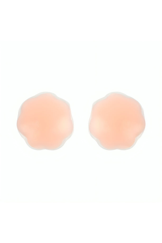 ADHESIVE SILICONE REUSABLE STRAPLESS NU BRA WITH NIPPLE TAPE