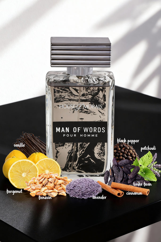 MAN OF WORDS SPRAY PERFUME EAU DE PARFUM FOR MEN - 100ML/3.4FL.OZ. - Riah Fashion