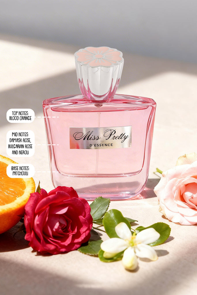 MISS PRETTY D'ESSENCE SPRAY PERFUME EAU DE PARFUM FOR WOMEN - 100ML/3.4FL.OZ.