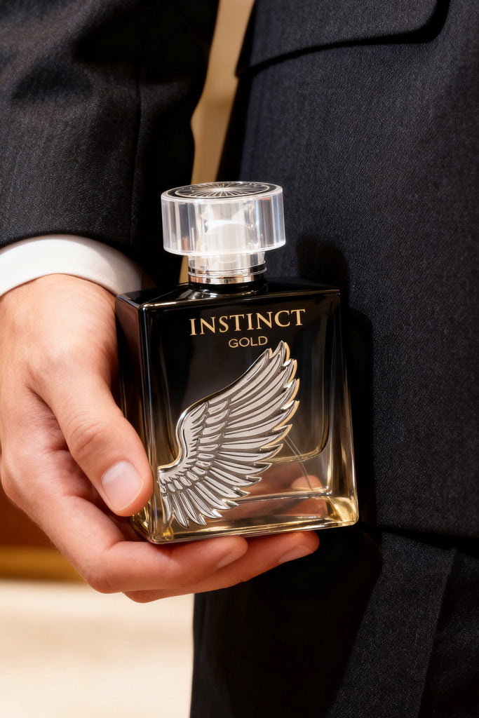 INSTINCT GOLD SPRAY PERFUME EAU DE PARFUM FOR MEN - 100ML/3.4FL.OZ.