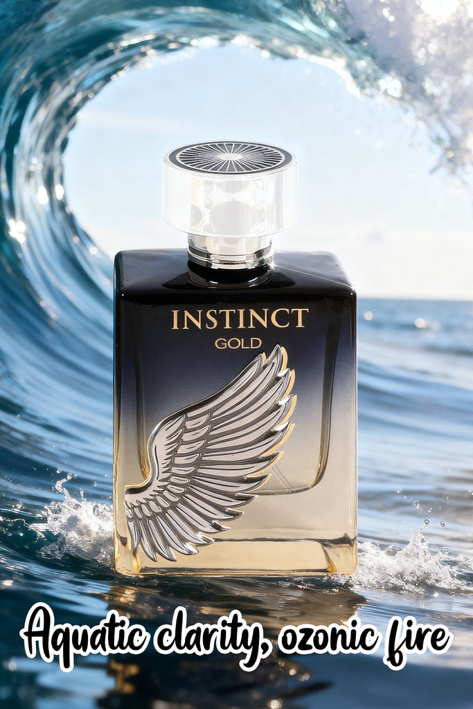 INSTINCT GOLD SPRAY PERFUME EAU DE PARFUM FOR MEN - 100ML/3.4FL.OZ.