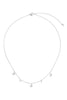 BUTTERFLY AND CUBIC ZIRCONIA STATION NECKLACE