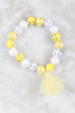 DIY BUTTERFLY NECKLACE OR BRACELET PEARL BEADS HANCRAFTED TOY JEWELRY