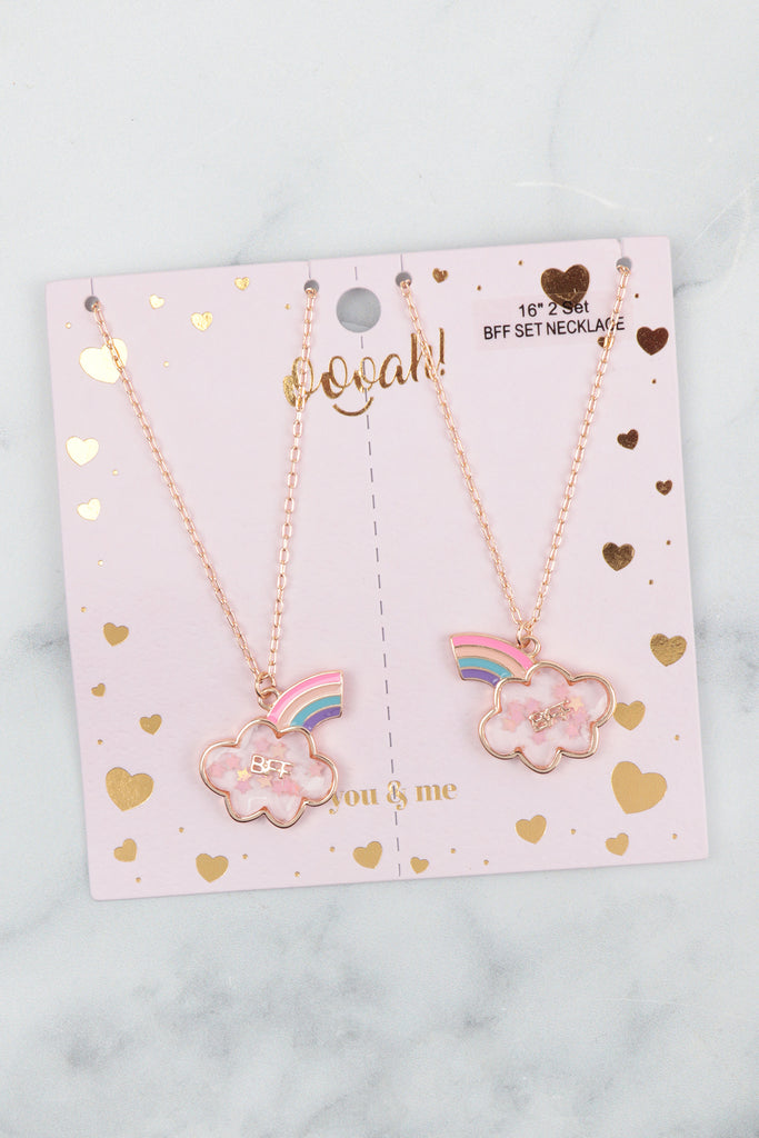 CLOUD CUTE BFF 2 SET PENDANT NECKLACE