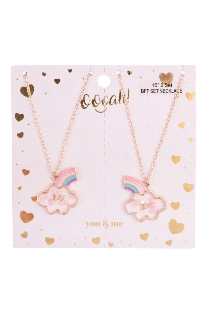 CLOUD CUTE BFF 2 SET PENDANT NECKLACE